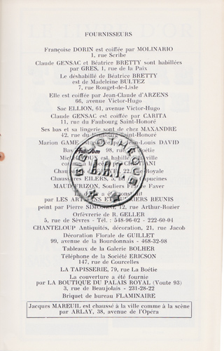 Les programmes de Théatre de l\